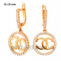 Серьги золотые "Chanel" Шанель YE-CB1446 шанель серьги Серьги золотые "Chanel" Шанель YE-CB1446 шанель серьги